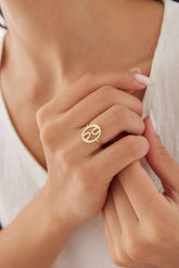 Personalized Midi Zodiac Ring