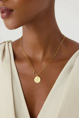 Zodiac Astrology Necklace with Birthstone, 18k Gold-Plated Personalized Celestial Jewelry