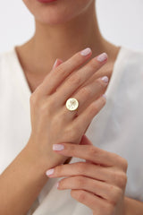 Custom Circle Birth Flower Ring