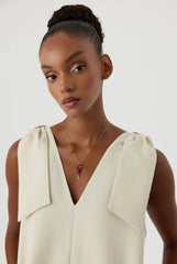 Coral Stone Fish Figure Letter Necklace • 18K Gold-Plated Sterling Silver