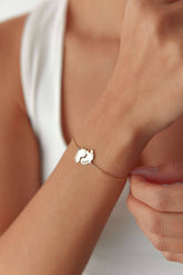 Footprint Family Name Bracelet – 18K Gold-Plated Sterling Silver