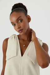 Amethyst Orchid Flower Necklace, 18K Gold-Plated Sterling Silver