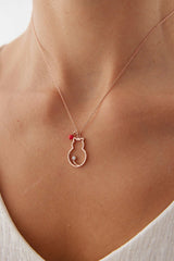 Dainty Cat Figure Necklace