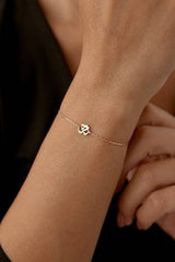 Om Bracelet – 18K Gold-Plated Sterling Silver Spiritual Bracelet