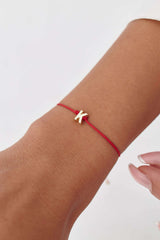 Custom Woven Letter Bracelet