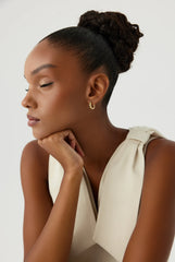 Classic Small Gold Huggie Hoop Earrings, 18K Gold-Plated Sterling Silver Minimalist Jewelry