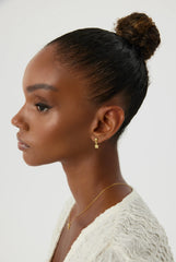 Star Drop Earrings – 18K Gold-Plated Sterling Silver with Turquoise Accents