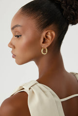 Classic Gold Hoop Earrings – 18K Gold-Plated Earrings