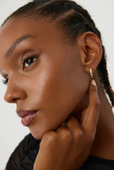 Gold Huggie Hoop Earrings – 18K Gold-Plated Earrings