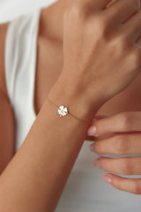 Dainty Clover Lucky Bracelet