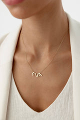 Gold Initial Necklace - 18K Gold-Plated Sterling Silver Personalized Letter Necklace