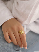 Personalized Family Name Ring - Triple Name Ring - 925K Sterling Silver for Women