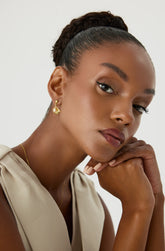 Seashell Earrings with Freshwater Pearl, 18K Gold-Plated Sterling Silver