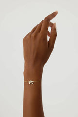 Eye of Horus Bracelet, 18K Gold-Plated Sterling Silver