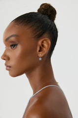 Turtle Earrings with CZ Colorful Stones, 18K Gold-Plated Sterling Silver