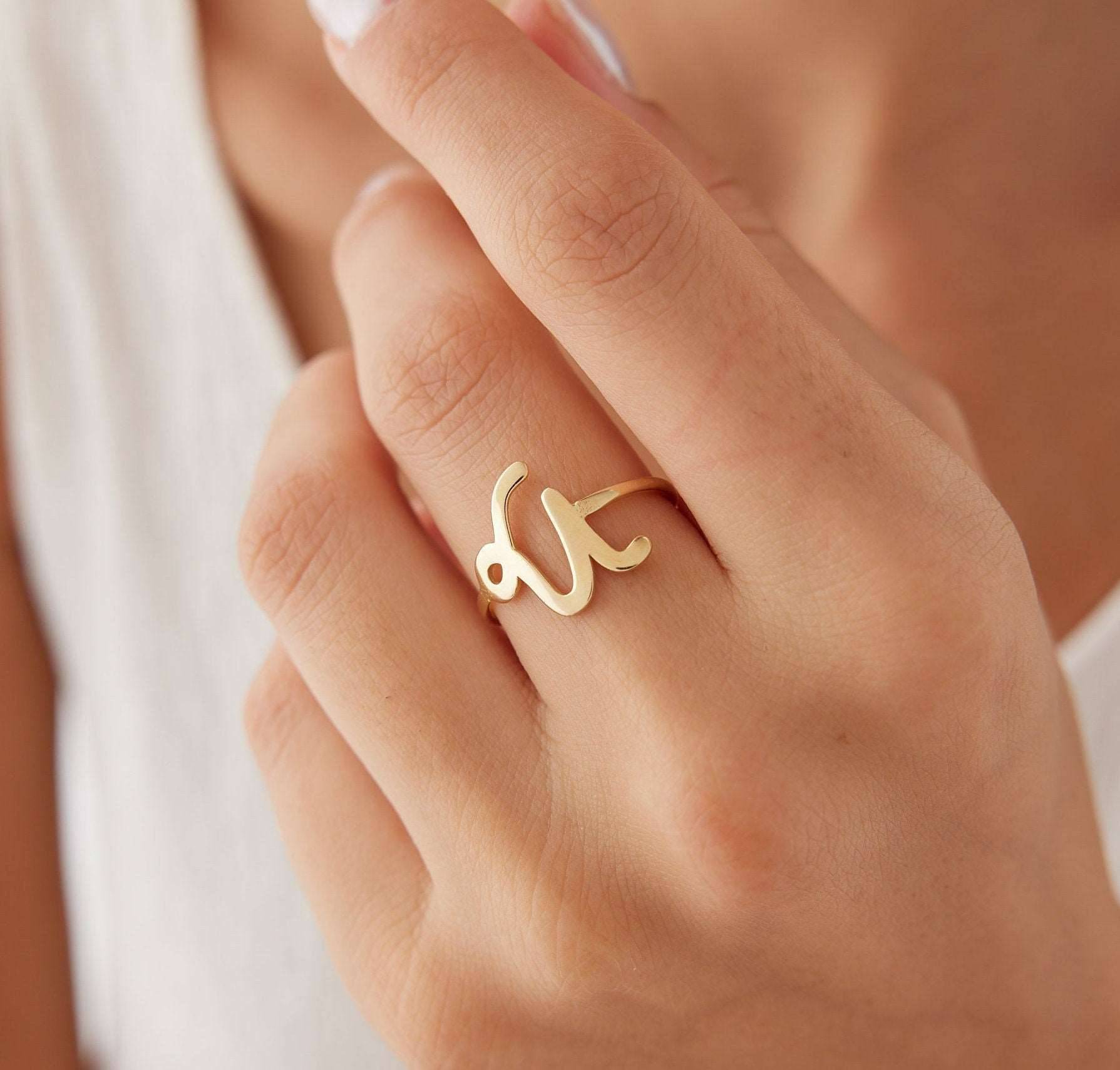 Personalized Midi Zodiac Ring