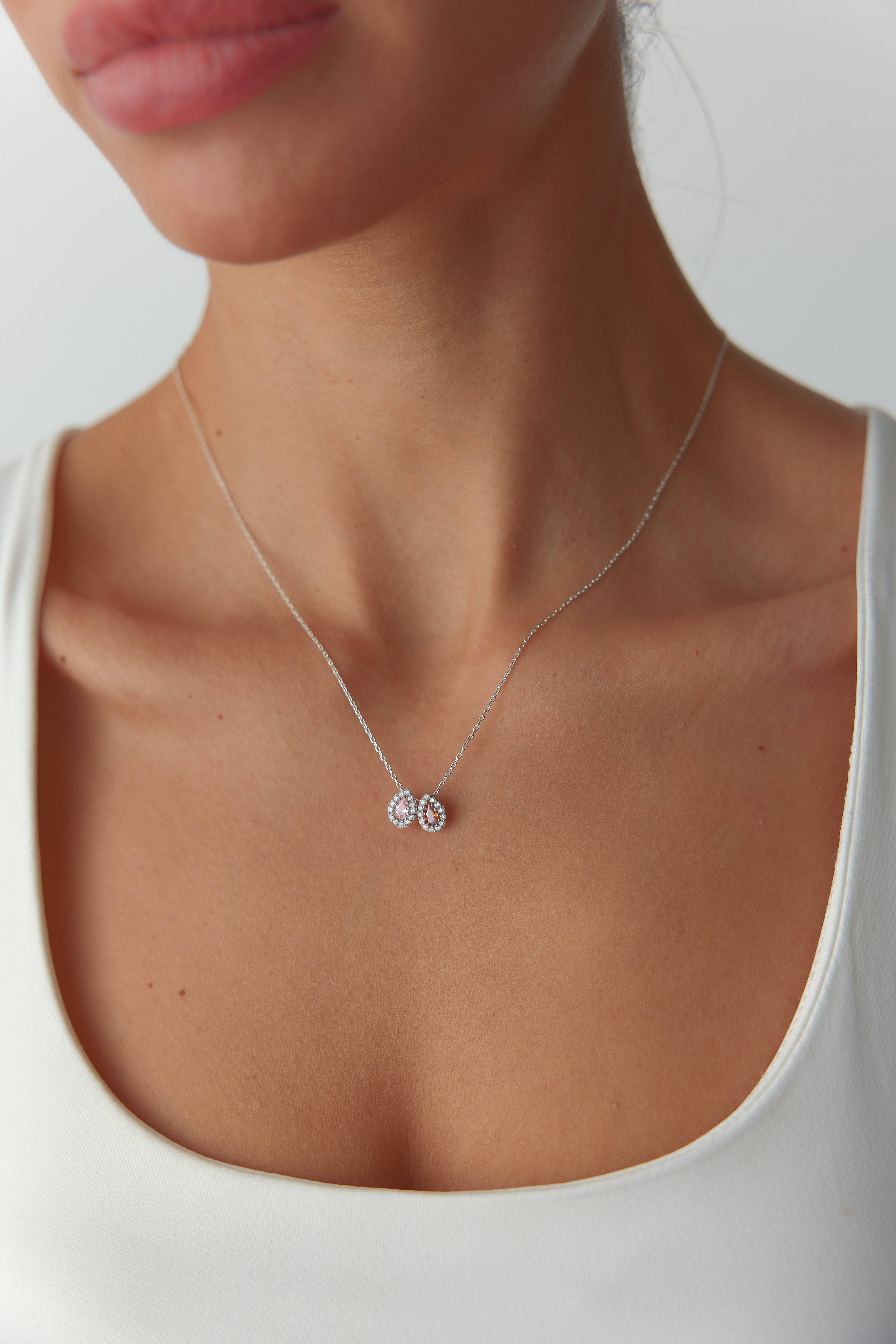 Birthstone Family Necklace