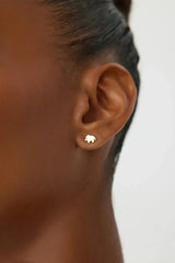 Dainty Elephant Stud Earrings