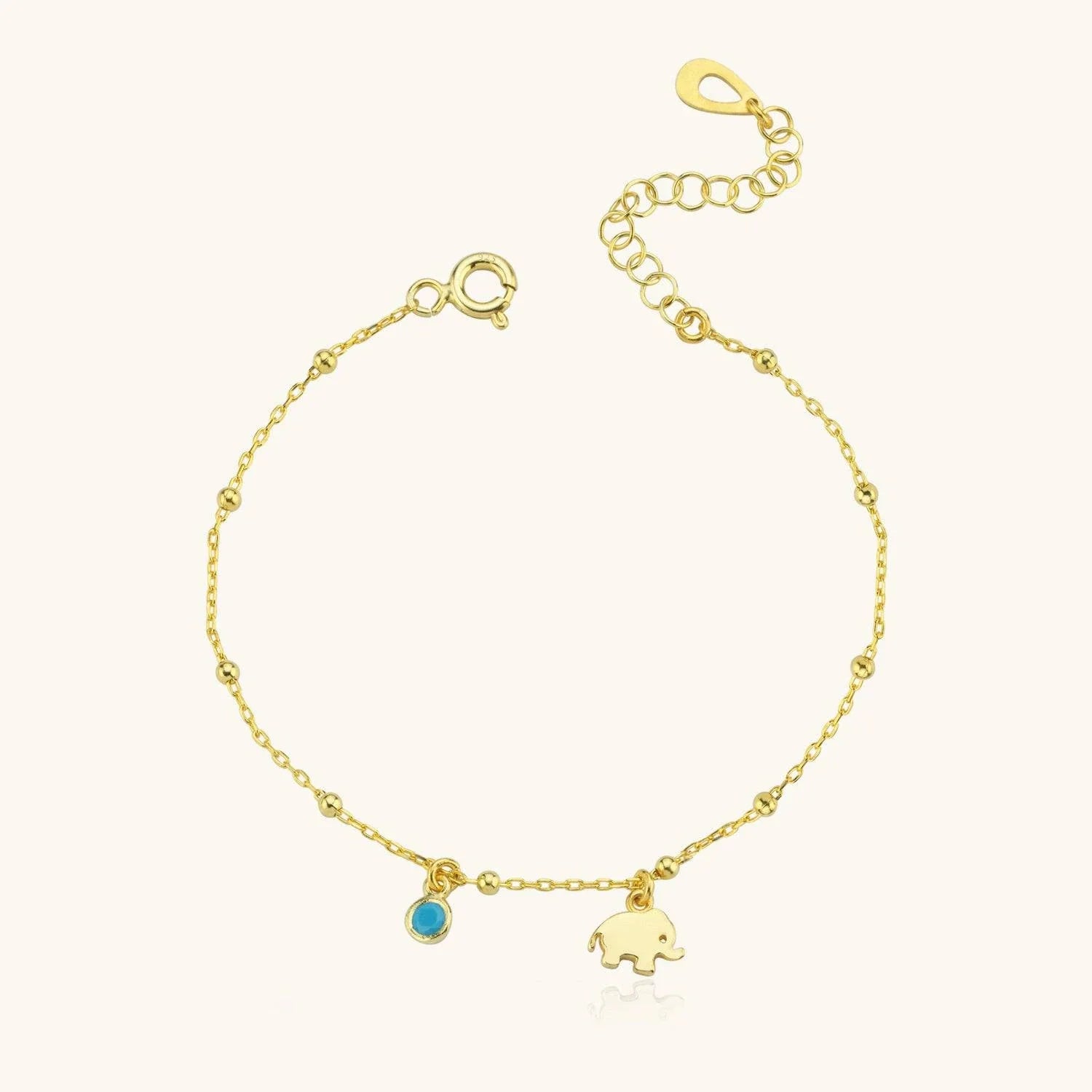 Dainty Elephant Figure Bracelet
