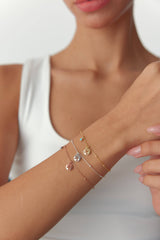 Dainty Elephant Figure Bracelet