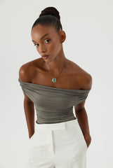 Aqua Chalcedony and Turquoise Necklace, 18K Gold-Plated Sterling Silver