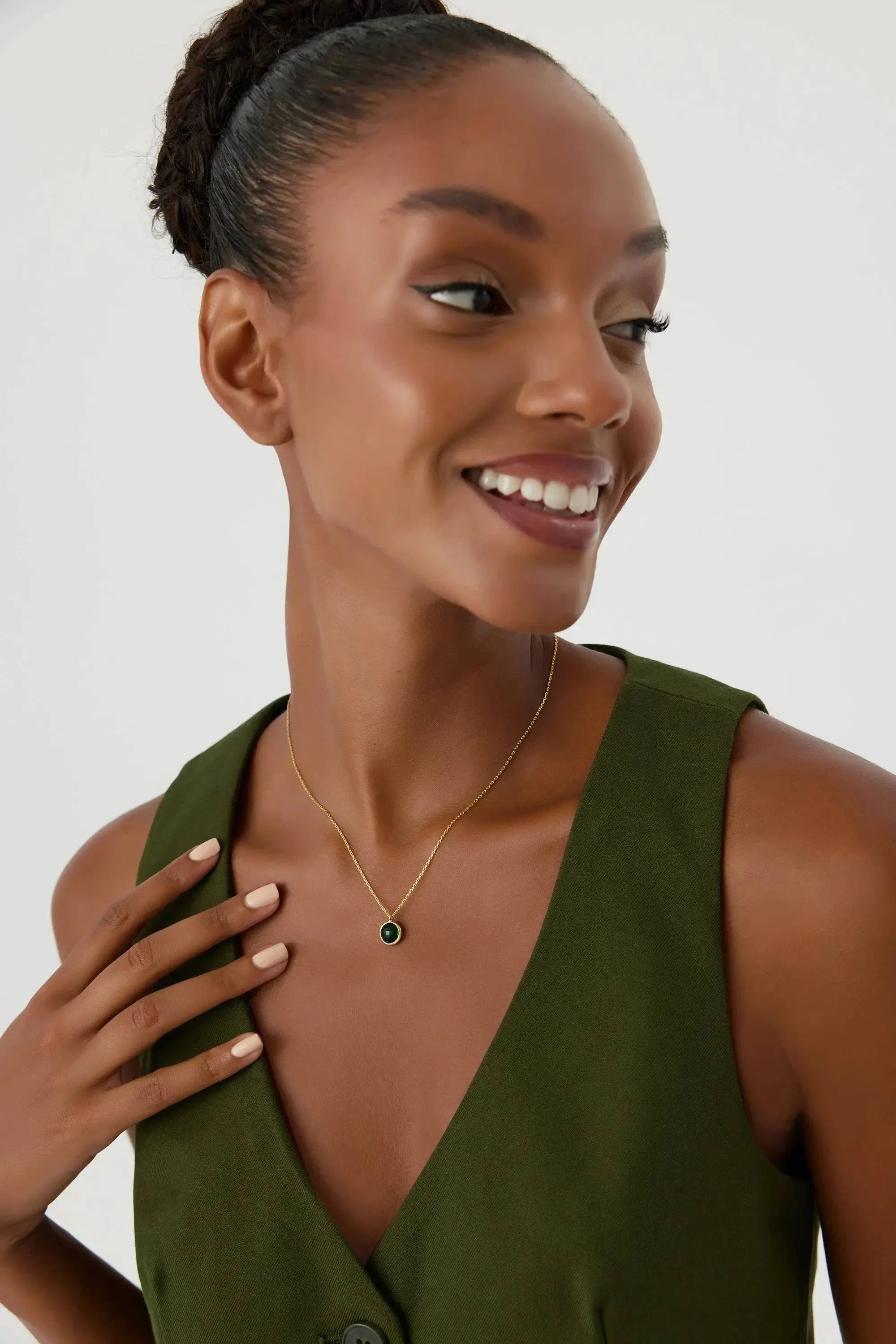 Dainty Birthstone Necklace • Gemstone Necklace