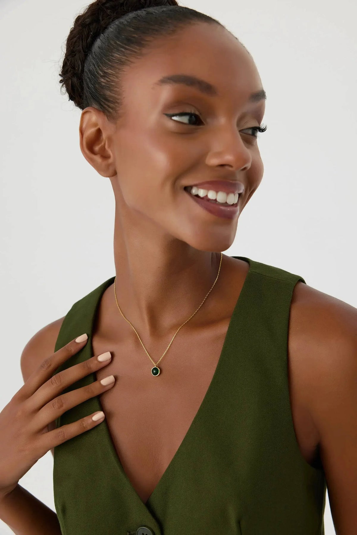 Dainty Birthstone Necklace • Gemstone Necklace