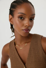 Personalized Multiple Family Name Necklace - 18K Gold-Plated Sterling Silver