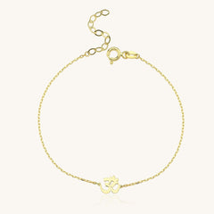 Om Bracelet – 18K Gold-Plated Sterling Silver Spiritual Bracelet