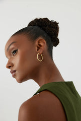 Classic Gold Hoop Earrings – 18K Gold-Plated Sterling Silver Timeless Jewelry
