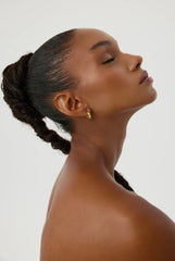 Sleek Gold Huggie Hoop Earrings – 18K Gold-Plated Sterling Silver Minimalist Jewelry