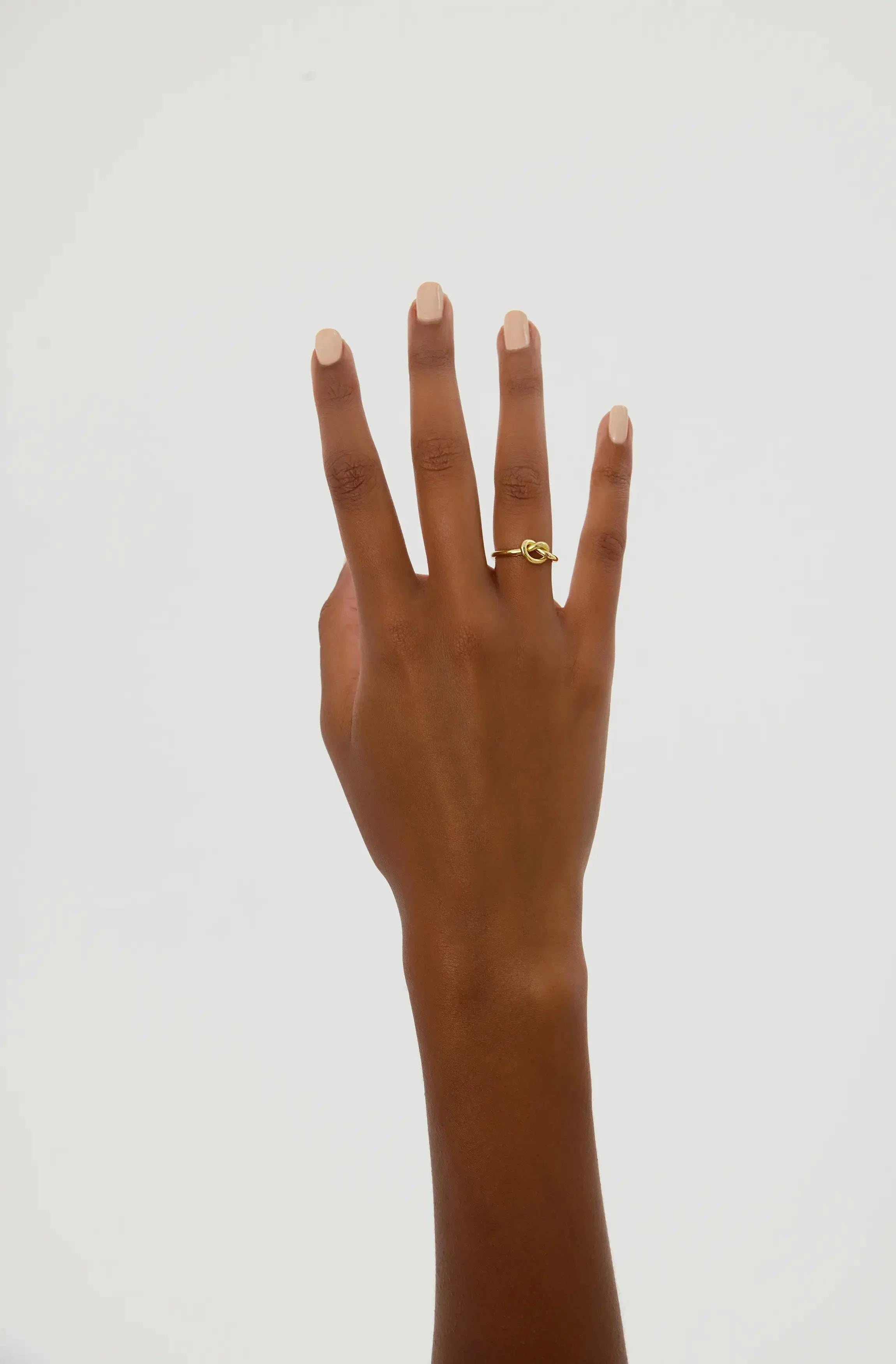 Gold Knot Ring – 18K Gold-Plated Sterling Silver