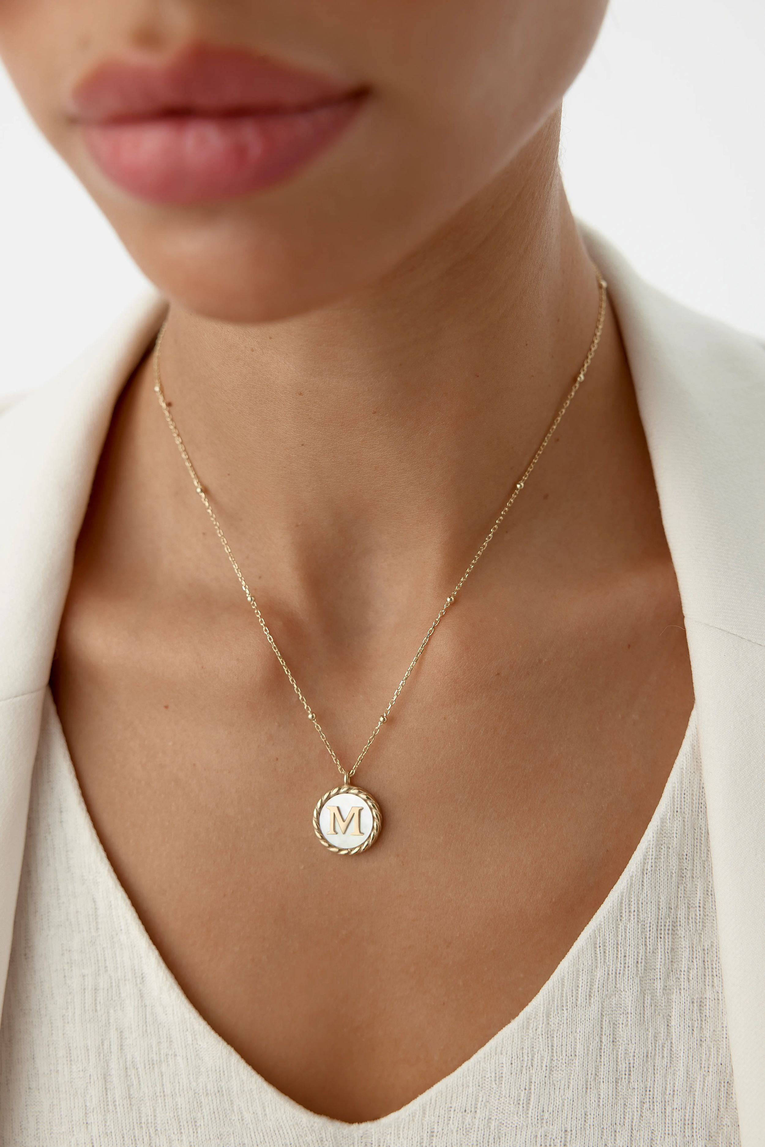 Mother of Pearl Initial Necklace, Pearl Letter Necklace, Mother Of Pearl Necklace, Custom Necklace, Silver Coin Necklace, Silver Initial Necklace, Silver Pearl Necklace