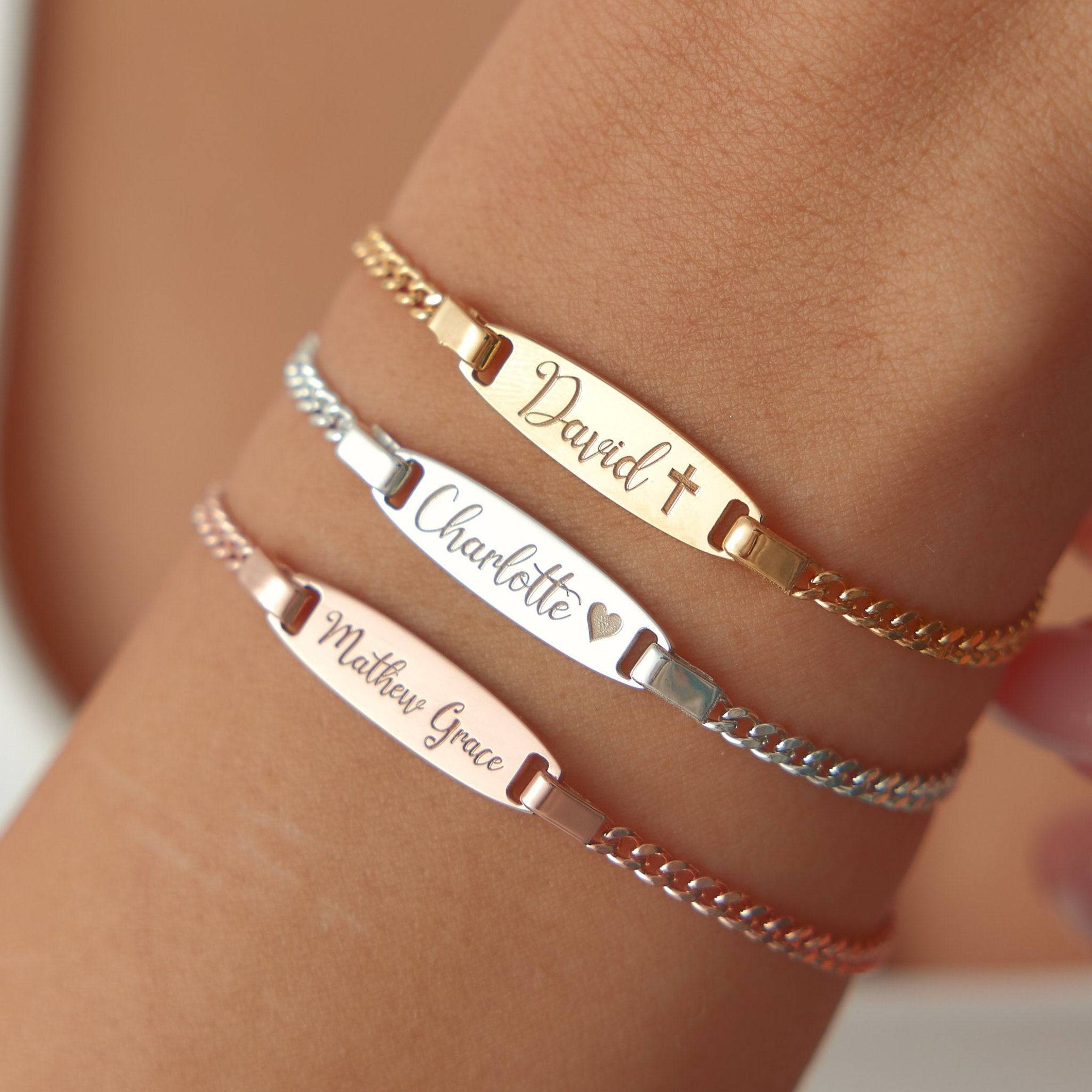 Name ID Bracelet for Kids,Baby