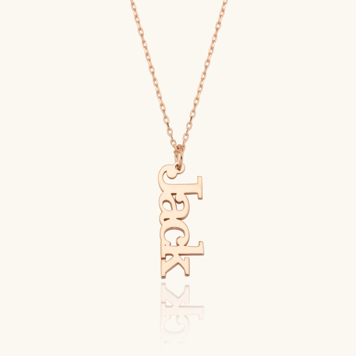 Personalized Name Necklace, 18K Gold-Plated Sterling Silver