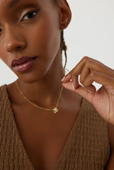 Om Necklace – 18K Gold-Plated Sterling Silver Spiritual Jewelry