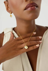 Seashell and Pearl Necklace - 18K Gold-Plated Sterling Silver