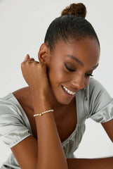 Star and Freshwater Pearl Bracelet – 18K Gold-Plated Sterling Silver