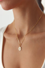 Compass Star Necklace – 18K Gold-Plated Sterling Silver Pendant Necklace