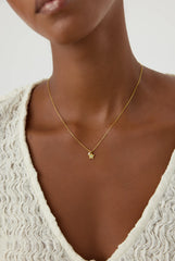 Star Necklace – 18K Gold-Plated Sterling Silver with Turquoise Charm