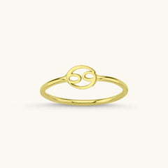 Tiny Zodiac Ring – 18K Gold-Plated Sterling Silver